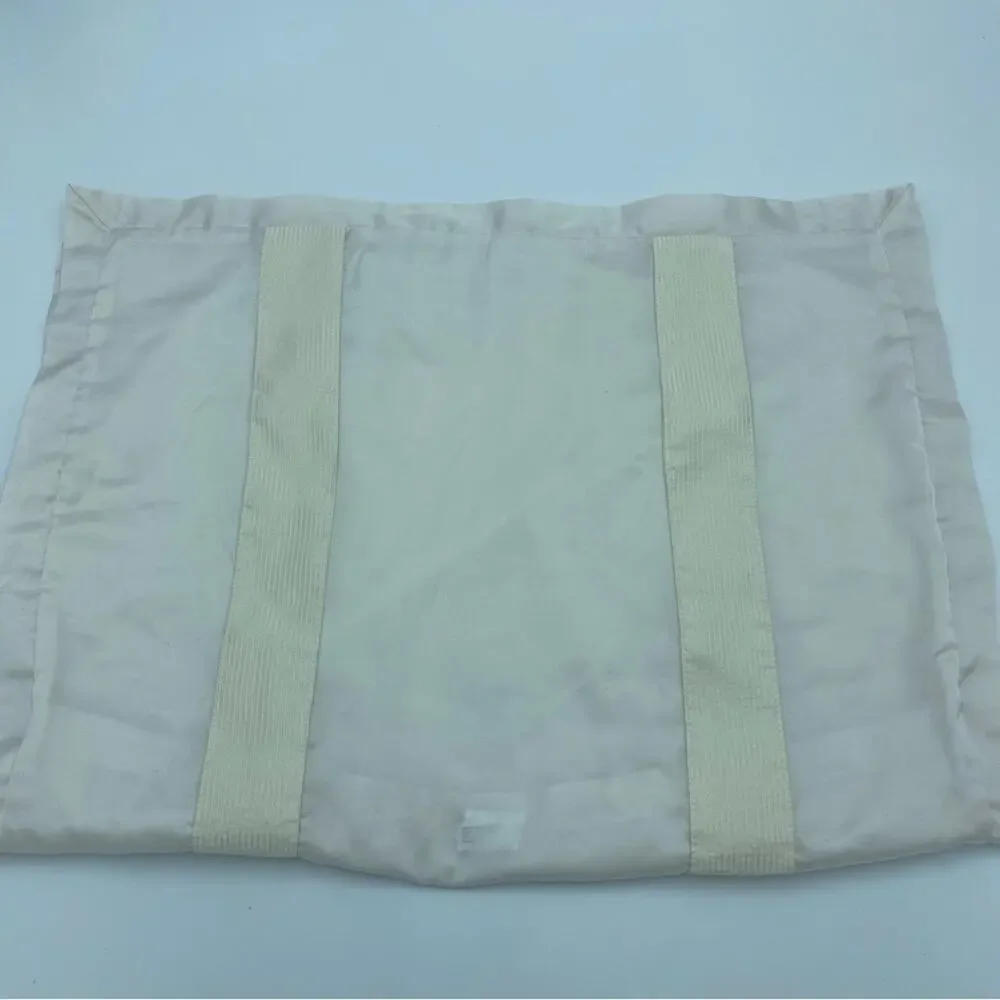 DKNY Pillow‎ Sham Queen Cream Ribbon Detail Pintuck Pleates